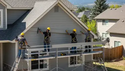 Vinyl siding installation service in Denver, CO for residential home exterior improvement
