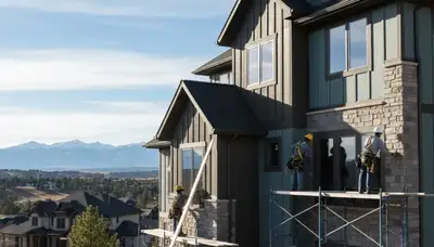 Vinyl siding installation in Denver, CO for a home exterior by a professional siding contractor