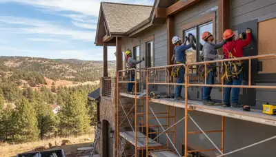 Vinyl siding installation in Denver, CO by a professional siding contractor