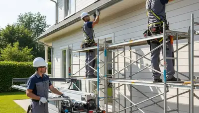 Seamless gutter installation in Denver, CO for snow and hail protection