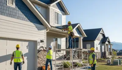Vinyl siding installation in Denver, CO for a residential home exterior