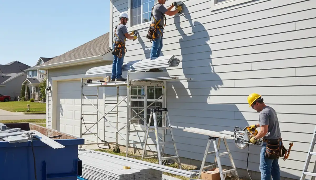 Vinyl siding installation in Denver, CO for a home exterior by FX Remodeling & Exteriors